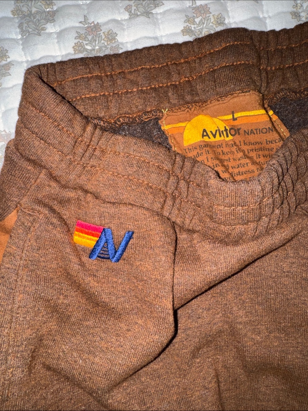 Aviator Nation Brown Wide Leg Pants